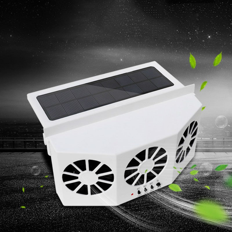 Ventilateur solaire portable pour voiture : Expulser l'air chaud et le  remplace par de l'air plus frais